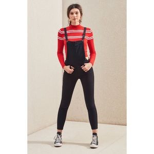 PacSun Skinny Black Overalls